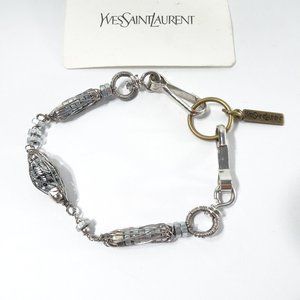 Yves Saint Laurent YSL Silver Mesh Bracelet NWT 495